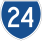 State Route 24 marker