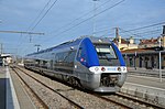 A B81500 class train to Lyon Perrache makes a stop at Bourg-en-Bresse station in 2015