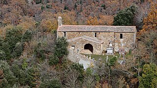 L'église de Belcastel.