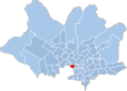 Mapa que sitúa Bella Vista en la ciudad de Montevideo