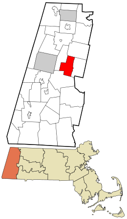 Location in Berkshire County and the state of Massachusetts.