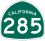 State Route 285 marker