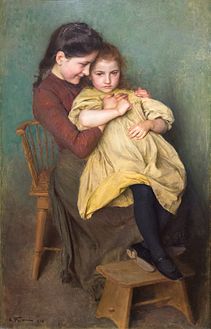 Chagrin d'Enfant, Emile Friant, 1898
