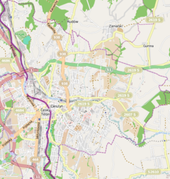 Localização de Cieszyn na Polónia