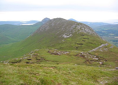 Summit of Knockbrack as viewed from the col with Benbrack