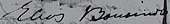 signature d'Elias Boudinot (Cherokee)