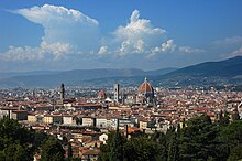 The city of Florence in the region of Tuscany was the location of Kalush Orchestra's postcard.