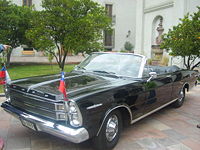 1966 Ford Galaxie 500/XL Convertible used as a presidential car in Chile.