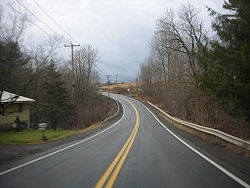 Chenango CR 10A, former NYS Route 319 in Preston