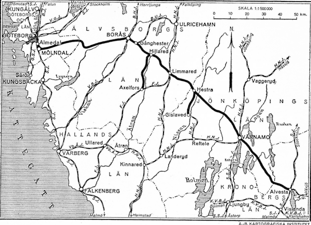 Sträckan Göteborg-Borås-Alvesta