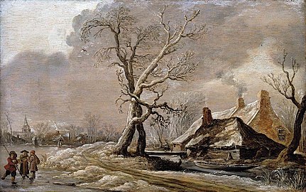 Hiver sur le fleuve (1627) Collection privée.