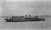 Engadine at anchor, 1915, with a Short floatplane on her stern