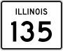 Illinois Route 135 marker