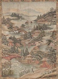 A Composite Imaginary View of Japan at Japanese art, author unknown