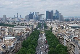 Le quartier de La Défense, aux portes de Paris.