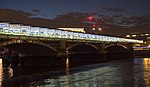 London Blackfriars station as seen from the Thames in 2015