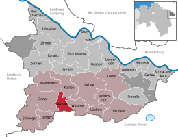 Luckau (Wendland) – Mappa