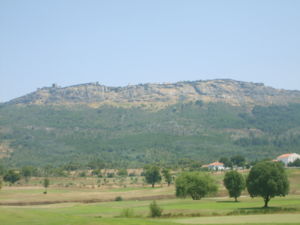 View of Marvão peak in Serra de São Mamede