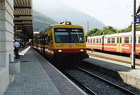 NPZ EMU Steuerwagen of the Montafon Railway in Schruns