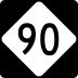 North Carolina Highway 90 marker