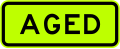 (W16-5.3/PW-29.1) Watch for aged pedestrians