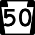 Pennsylvania Route 50 marker