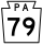 Pennsylvania Route 79 marker