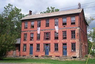 Palmyra Center Hotel, also known as the Old Stagecoach Inn, in Palmyra Township in 2009. It was built in 1832.