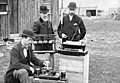 Image 67British Post Office engineers inspect Guglielmo Marconi's wireless telegraphy (radio) equipment in 1897. (from History of radio)