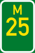 Metropolitan route M25 shield