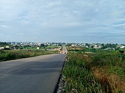 Skyline of New Karshi from the north axis entrance