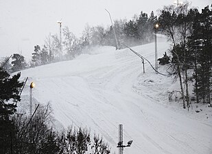 Saltsjöbadens slalombacke, januari 2016