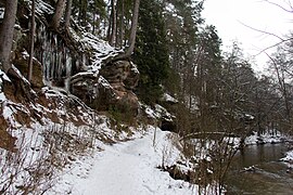 Die Schlucht im Winter, Januar 2013