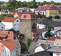 Blick vom Weißen Turm auf den Schwarzen Turm