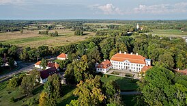 Мыза Гросенгоф (Сууремыйза) с высоты птичьего полёта