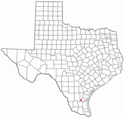 Location of Premont, Texas