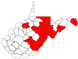 County distribution map.