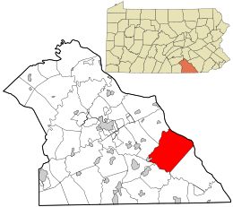 Location in York County and the state of Pennsylvania.