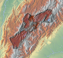 Gyalideopsis chicaque is located in the Altiplano Cundiboyacense