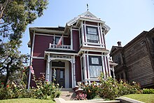 Vue de la maison de la série Charmed à Los Angeles.