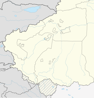 Location map China Xinjiang Southern