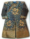 Chinese summer court robe ('dragon robe'), c. 1890s, silk gauze couched in gold thread, East-West Center