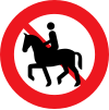 C26.1: No riding or leading a horse