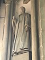 Statue of Richard Valpy, Headmaster of Reading School, St Laurence's Church, Reading (c. 1835) (Roche Abbey stone)[11][12]