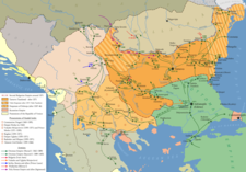 Location of Ottoman Bulgaria