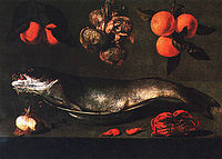 Bodegón de naranjas, cebollas, pescado y cangrejo, 1645, Museo del Louvre