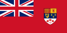 الراية الحمراء الكندية التي كانت تستخدم من 1957 حتى 1965