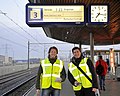 Flap display at Breukelen railway station, Holland