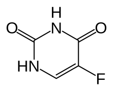 Estrutura química de Fluorouracil