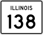 Illinois Route 138 marker